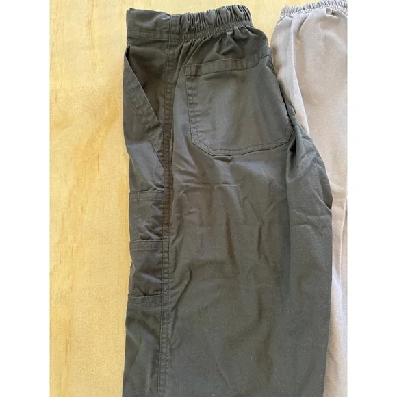 Spread Good Cheer Scrub Pants 3 Pack Bundle XS Black Grey Pink Cargo Drawstring - Picture 13 of 13